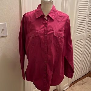 Pappagallo Woman 1X button down shirt